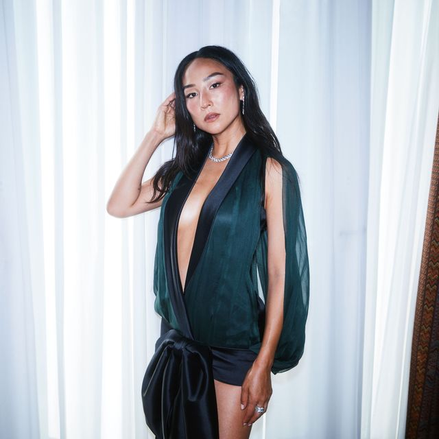 Greta Lee Channels Katharine Hepburn for Her First Venice Film Festival